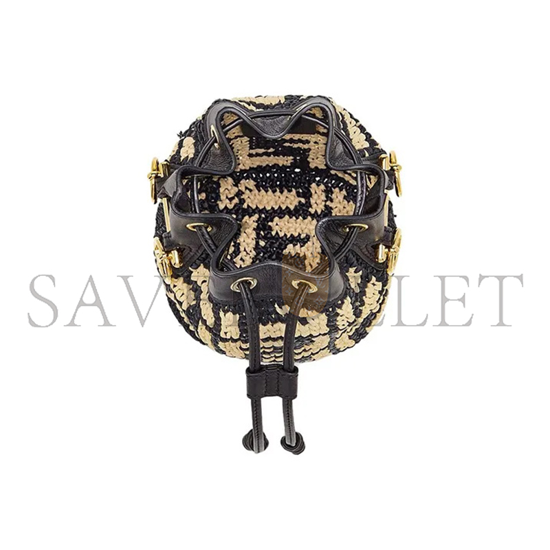 F**di mini mon tresor logo bucket bag anemone 8bs010ad6jf0vqj (18*12*10cm)